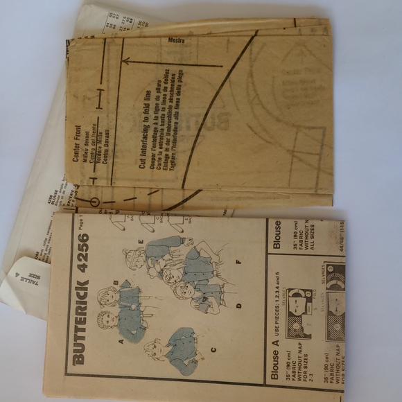 Butterick 4256 vintage tops sewing pattern - Picture 6 of 8